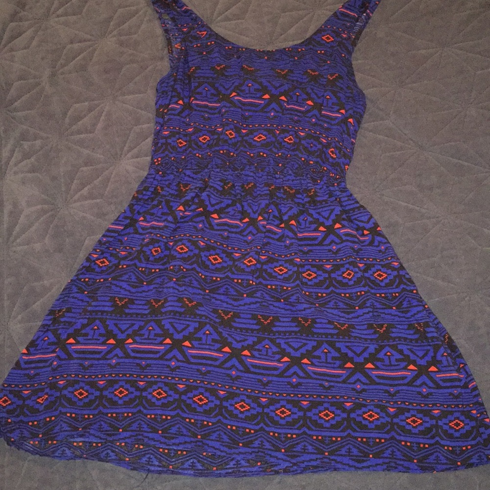 Blue Aztec Dress